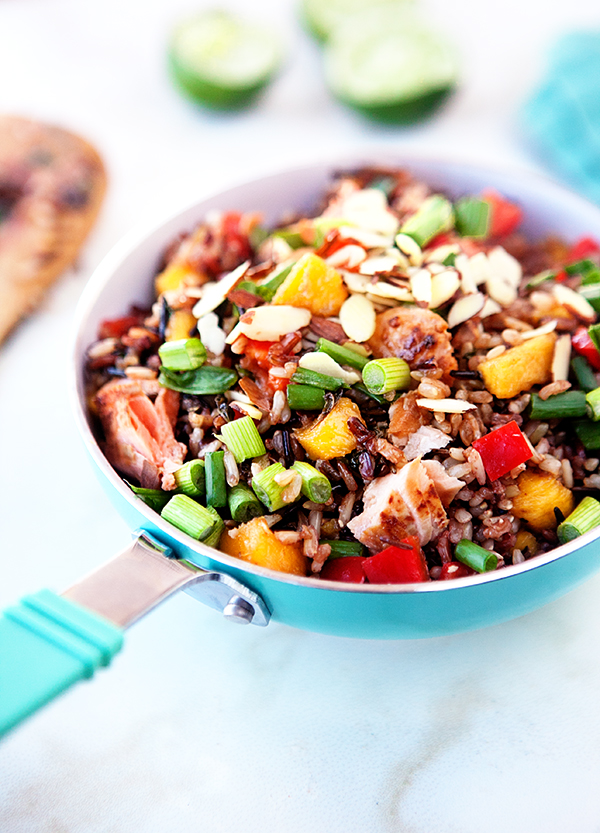 Thai Wild Rice Salad with Seared Salmon Some the Wiser