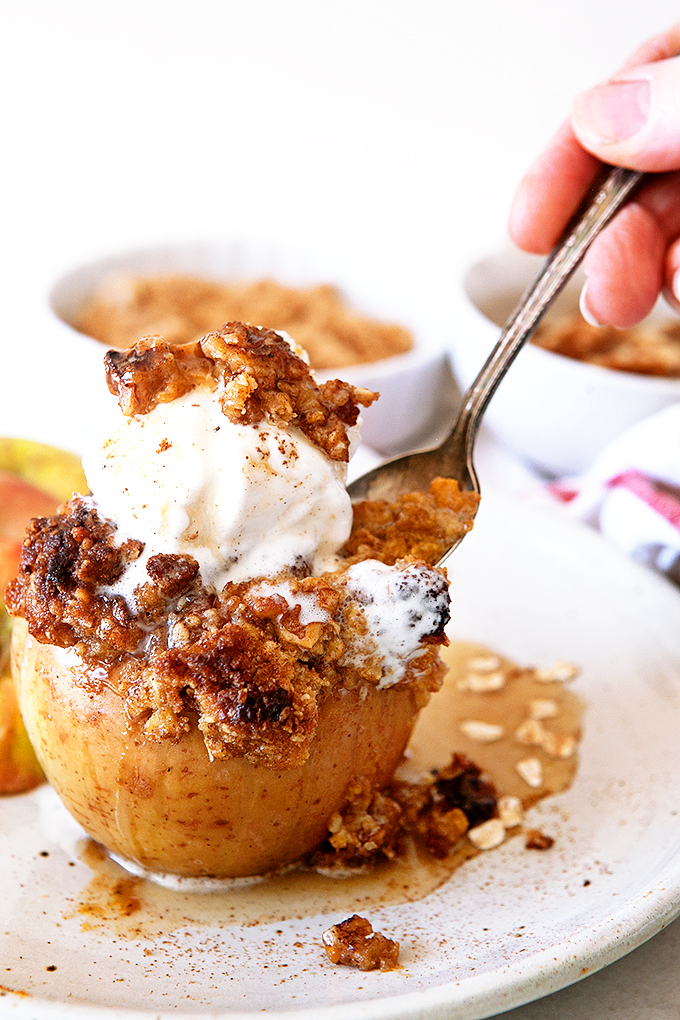 Pumpkin Pie Baked Apples Some the Wiser