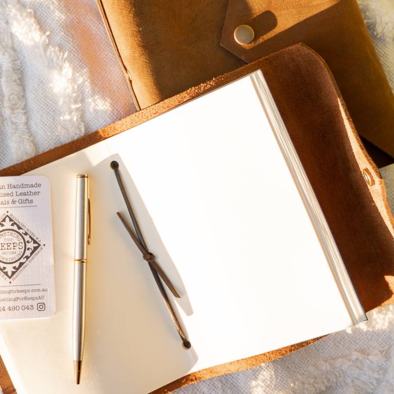 Leather Journals Handmade in Margaret River Something for Keeps