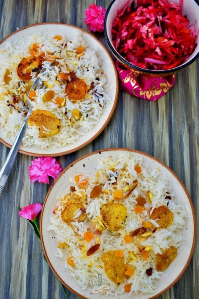 Persian Rice with Potato Tahdig