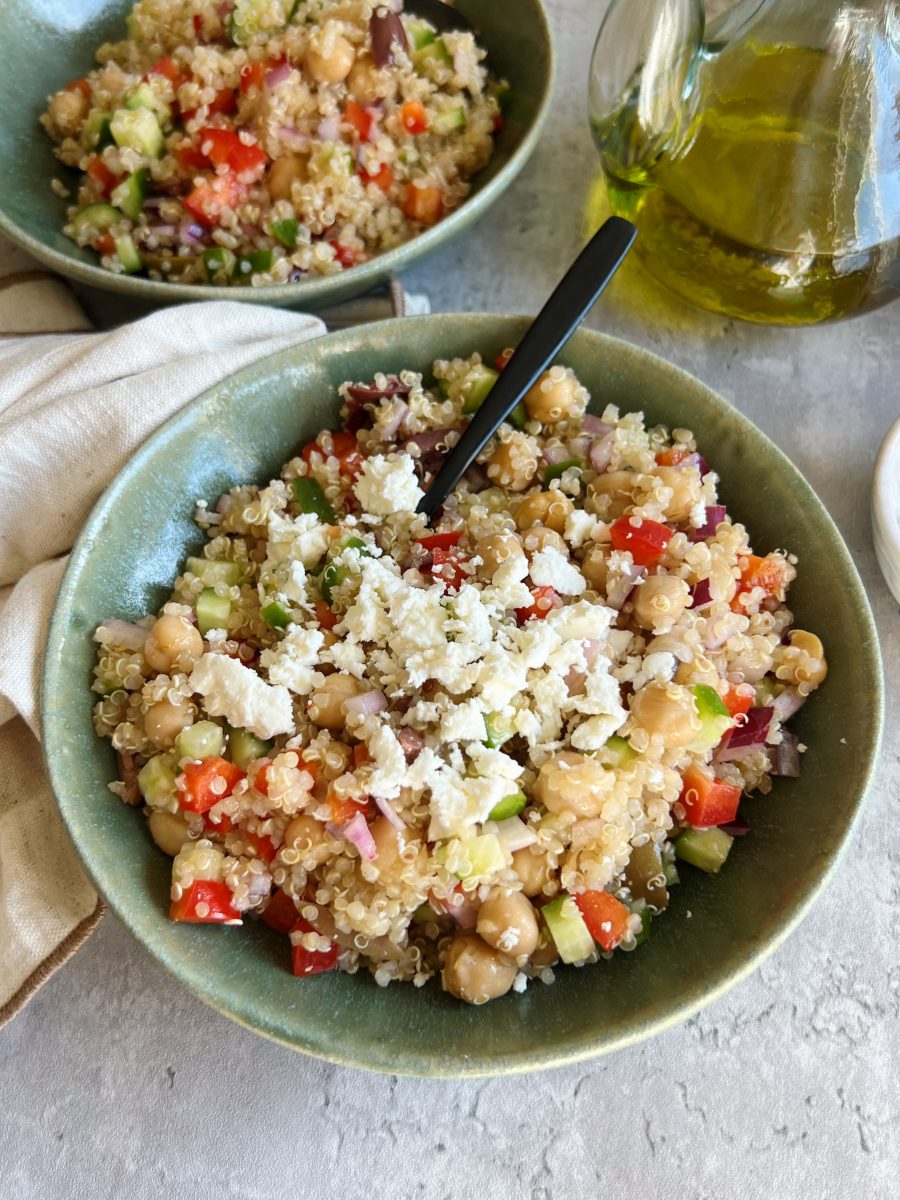 Mediterranean Quinoa Salad Something Nutritious