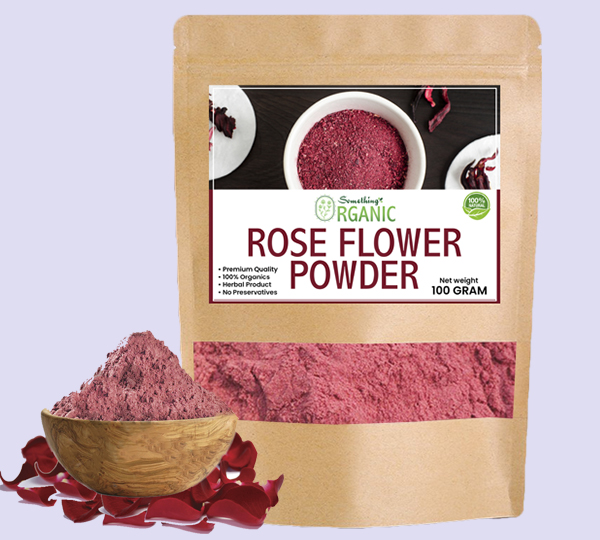 Rose Powder Floral Essence for Beauty Something Organic