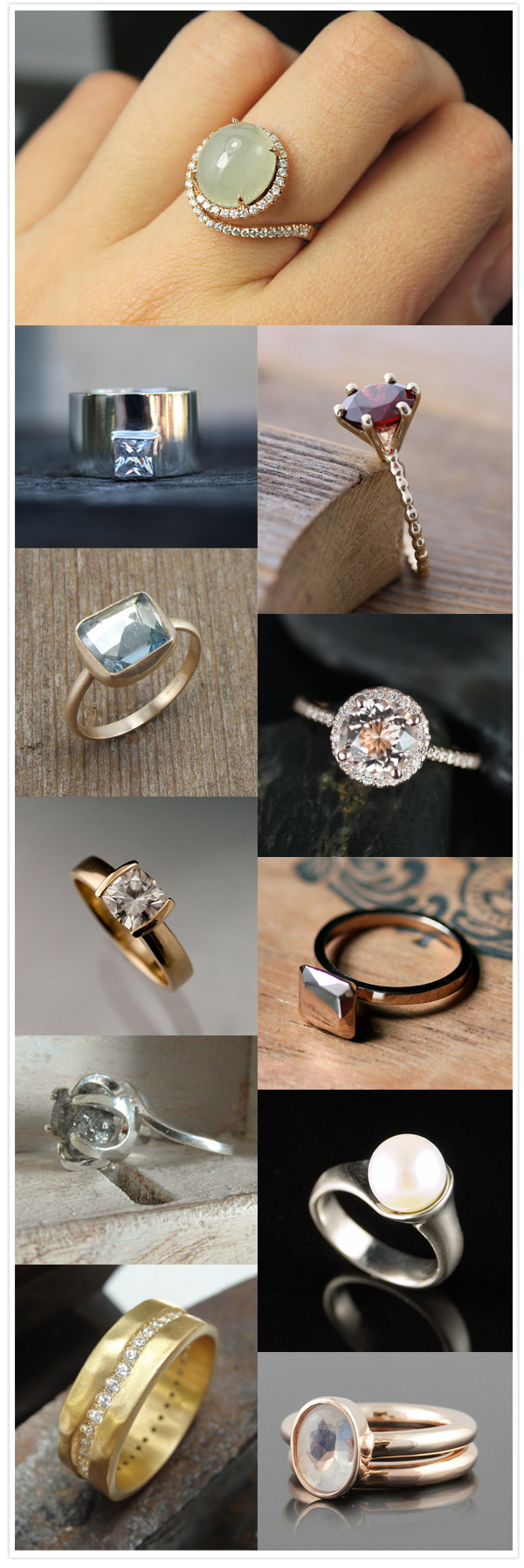 etsy unique engagement rings Something Turquoise