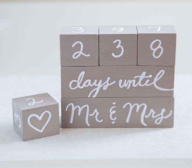 Learn how to make your own Wedding Countdown Blocks!