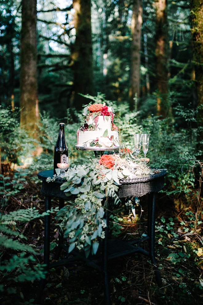 Styled Jewel Toned Romance in the Forest