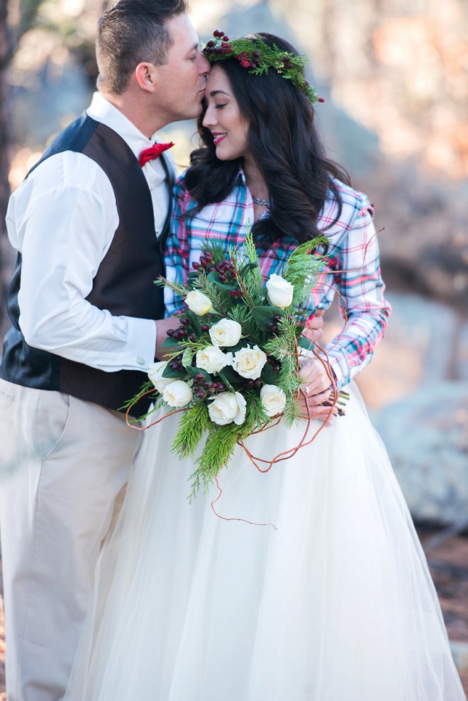 Styled Holidayesque Anniversary Shoot at the Prescott National Forest