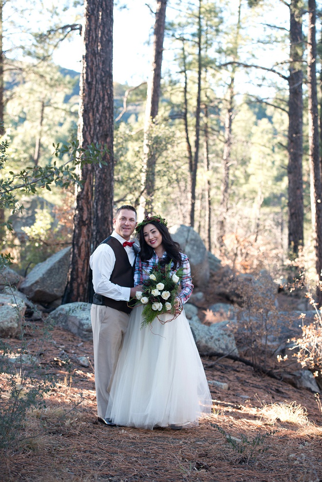 Styled Holidayesque Anniversary Shoot at the Prescott National Forest