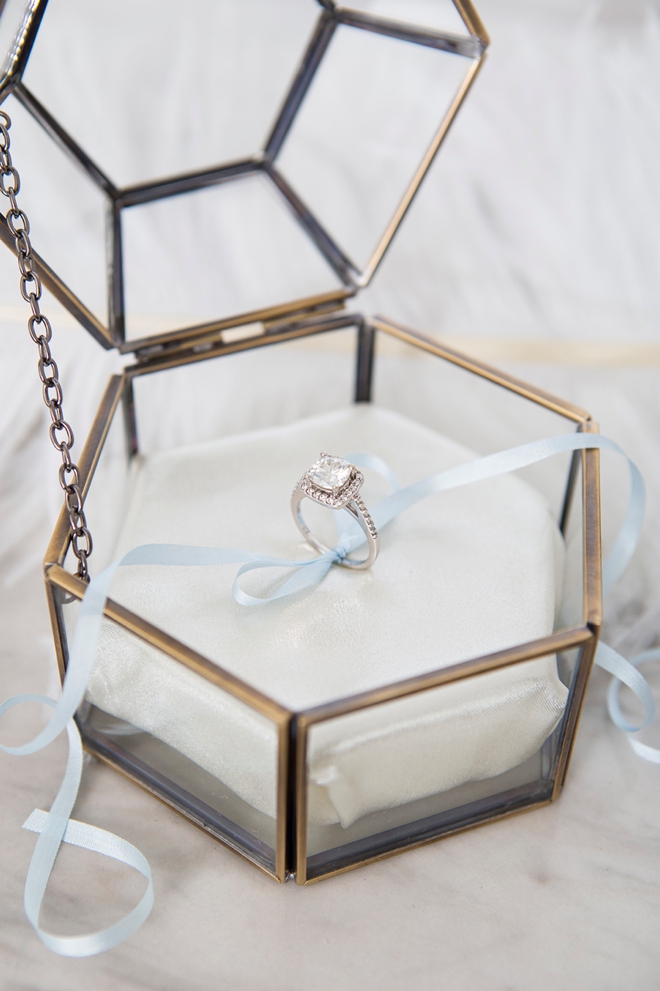 These DIY Hexagon Glass Ring Boxes Are ADORABLE!