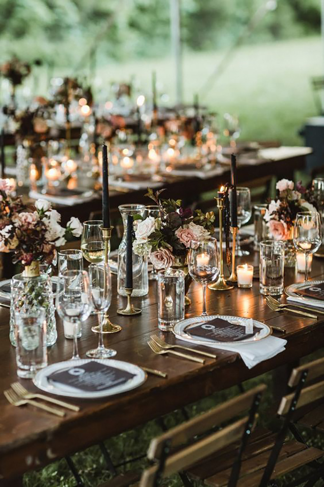 15 Ways You Can Make The "Black Candle" Trend Work For Your Wedding