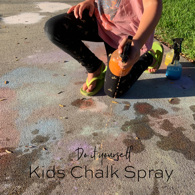 How To Make Kids Chalk Spray The Easy Way Something Turquoise