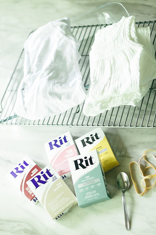 DIY Ice Dye TieDye with Rit Powder Dye Baby Outfits