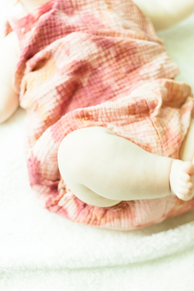 DIY Ice Dye TieDye with Rit Powder Dye Baby Outfits