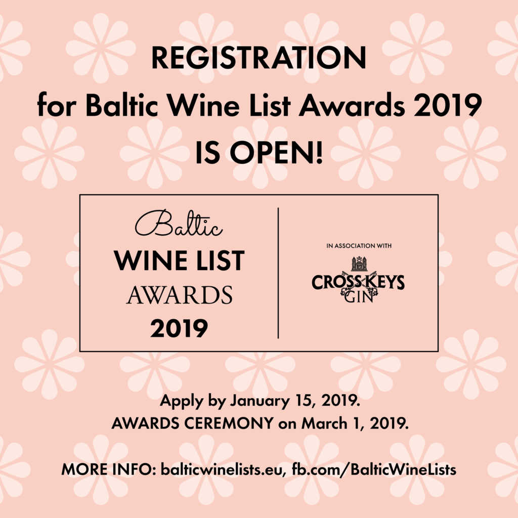 Baltic Wine Lists Awards tuleb taas! Eesti Sommeljeede Assotsiatsioon