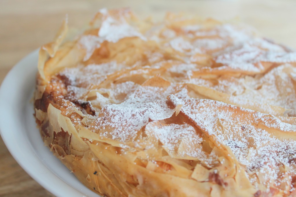 ApfelQuarkKuchen mit Filoteig