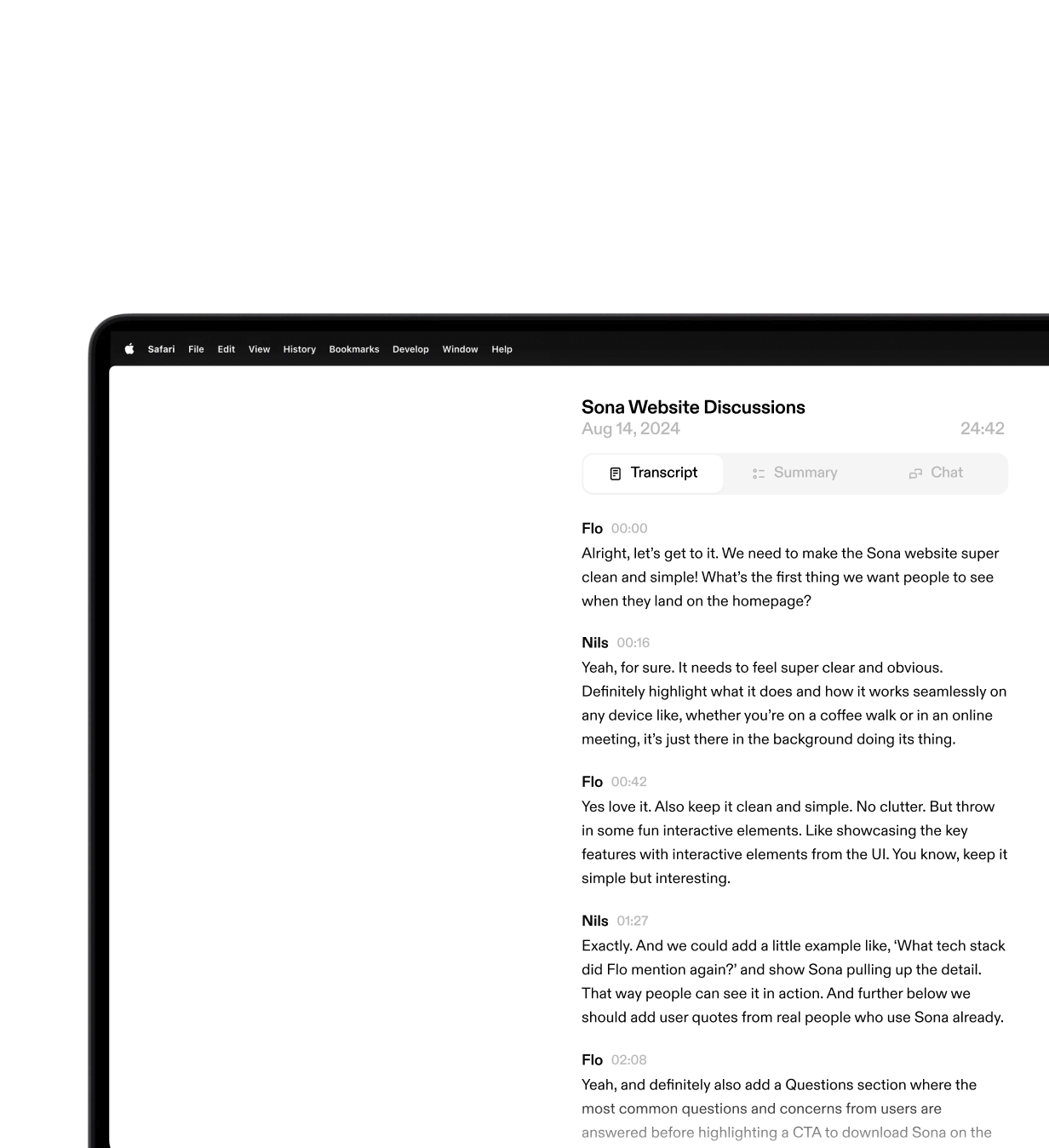Sona - Record Meetings and Summarize with AI
