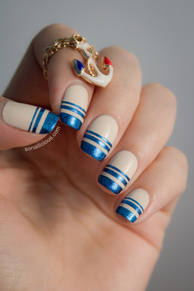 Hydra Island Inspired Nautical Nails