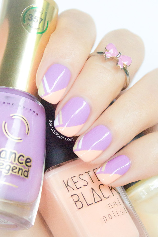 Geometric French Tip Nails Tutorial