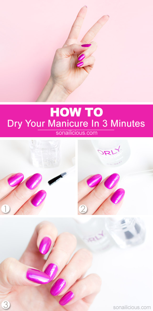 Expert Advice How To Dry Your Nails In Just 3 Minutes