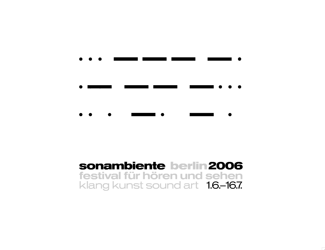 Sonambiente Berlin 2006 : Klang Kunst = sound art