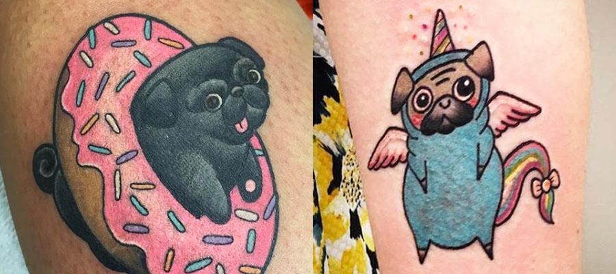 10 Coolest Pug Tattoo Designs In The World - Sonderlives 400_x_900_jpg