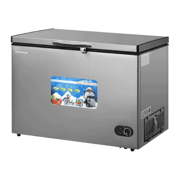 Vision Plus 300L Chest Freezers Silver Finish Sonell Mart