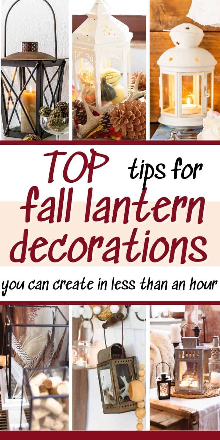 DIY Fall Lantern Decor [easy, fun and cheap ideas] Songbird