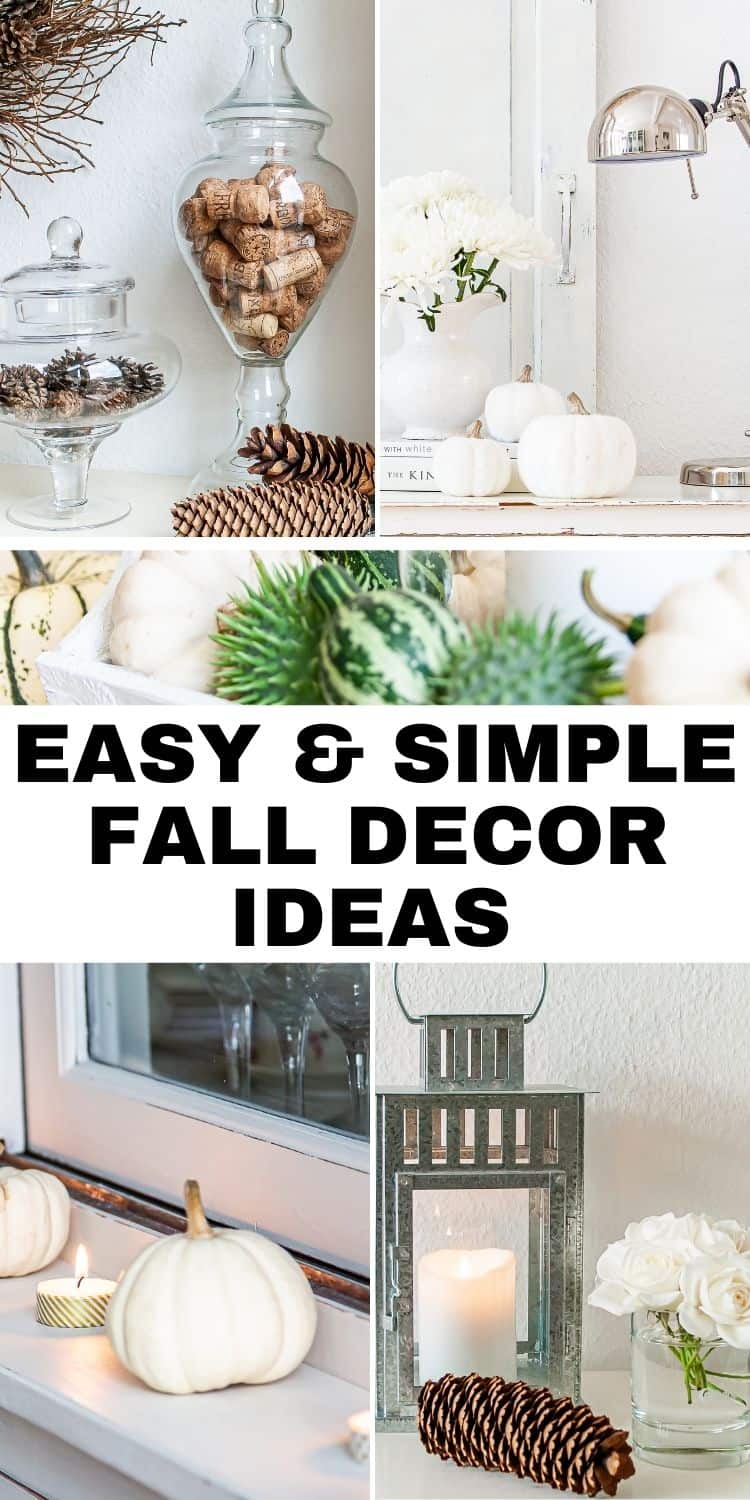 Simple Fall Decorating Ideas (fun and easy fall decor)