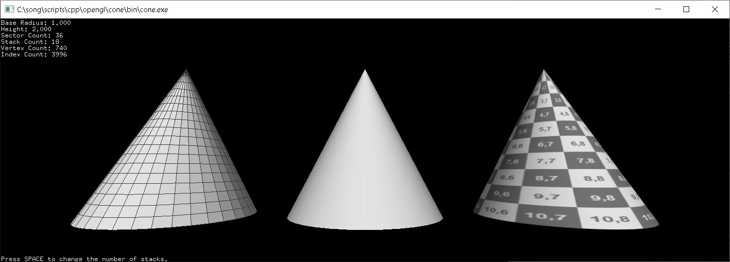 OpenGL Cone & Pyramid