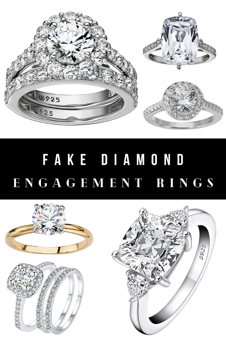 natürlich rostig Staatsbürgerschaftsland quality fake diamond rings