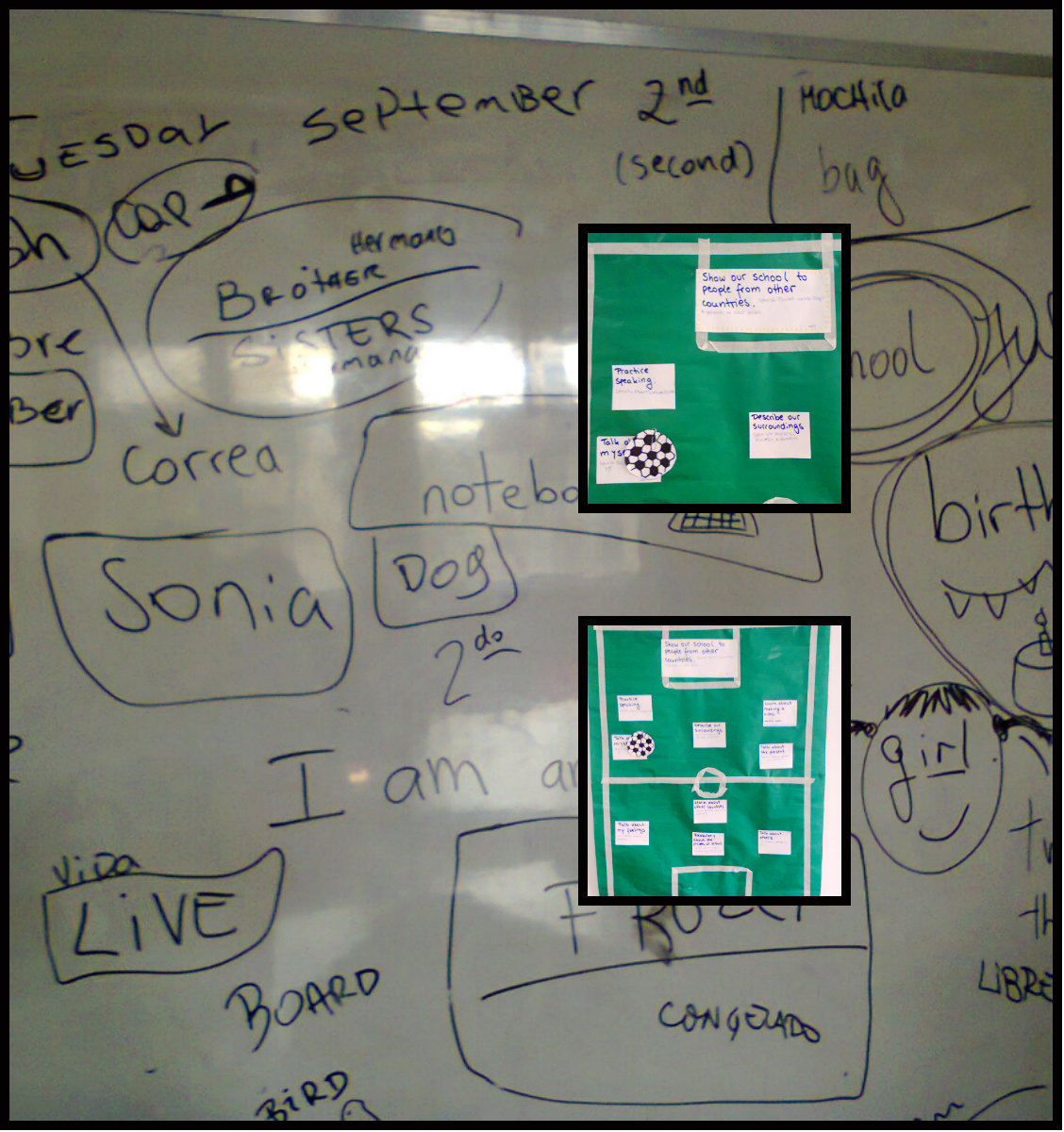 Whiteboard + Goal Setting Activity El que quiere celeste, que mezcle