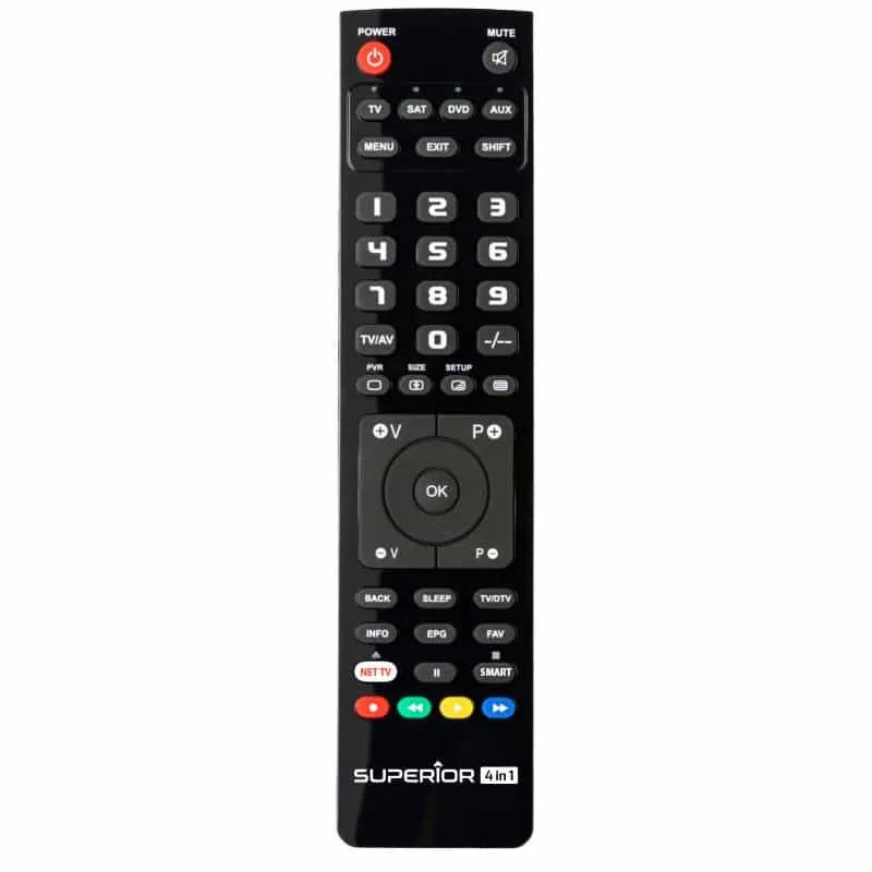 Comprar MANDO UNIVERSAL PROGRAMABLE SUPERIOR 4 EN 1 SLIM Online Sonicolor