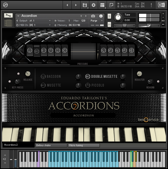 ソフト音源 「ACCORDIONS 2」 SONICWIRE