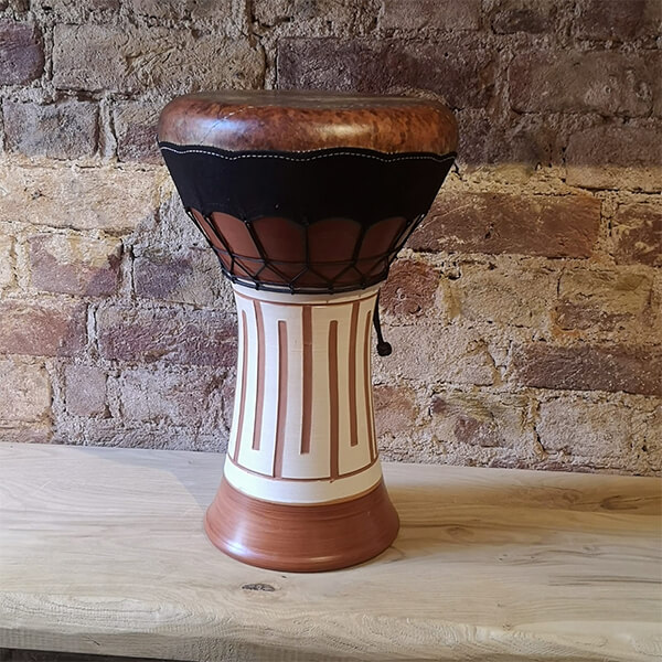 SoloClay Darbuka With Fish Skin Sonika Percussion