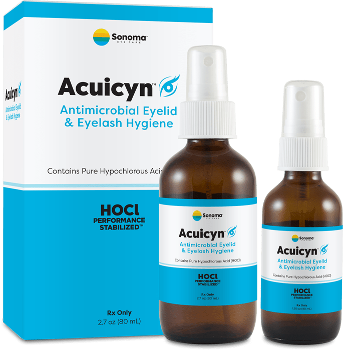 Acuicyn Antimicrobial Eyelid & Eyelash Hygiene Sonoma Pharmaceuticals