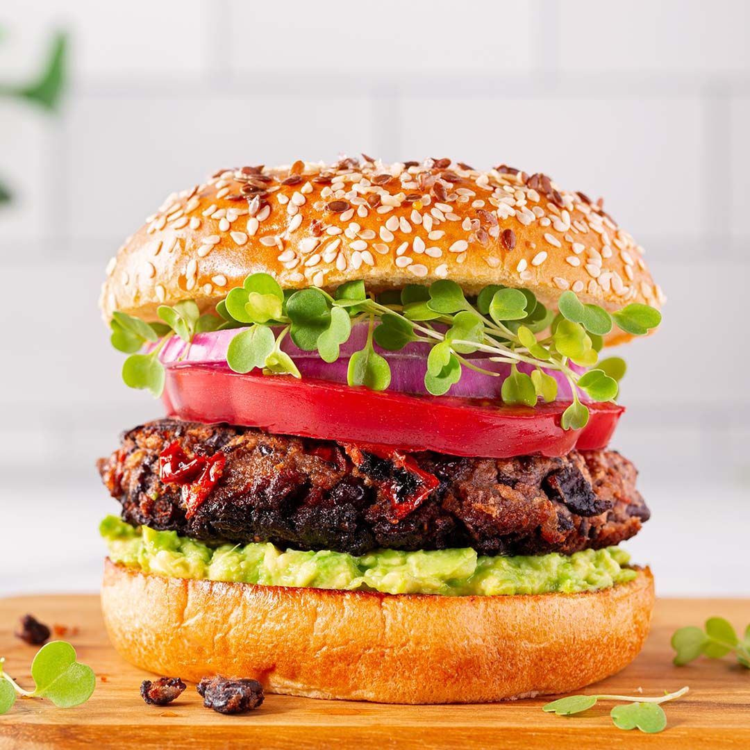 Southwestern PlantBased Burger Sonora Tortillas