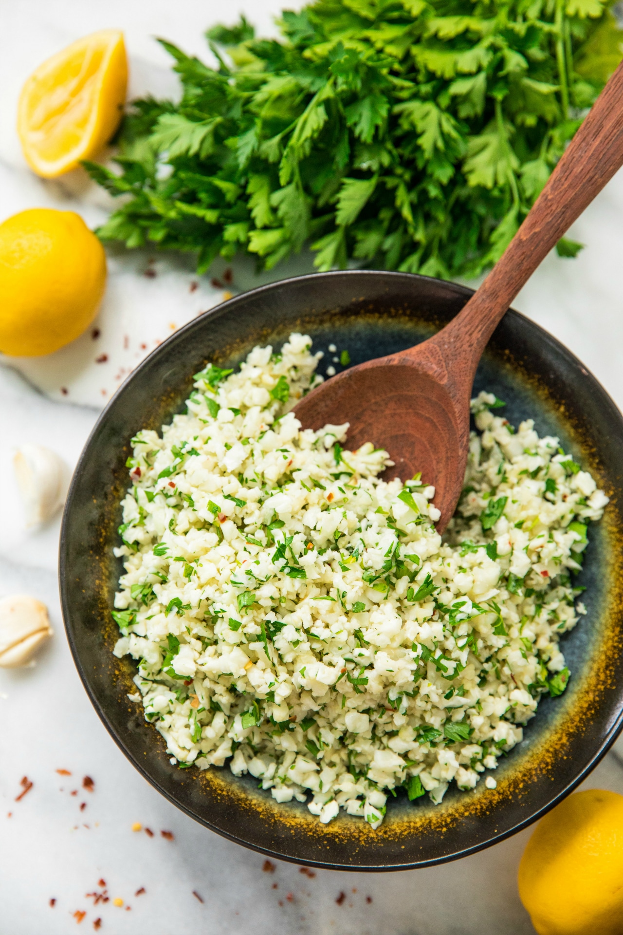 Simple Lemon Parsley Cauliflower Rice SO Nutrition