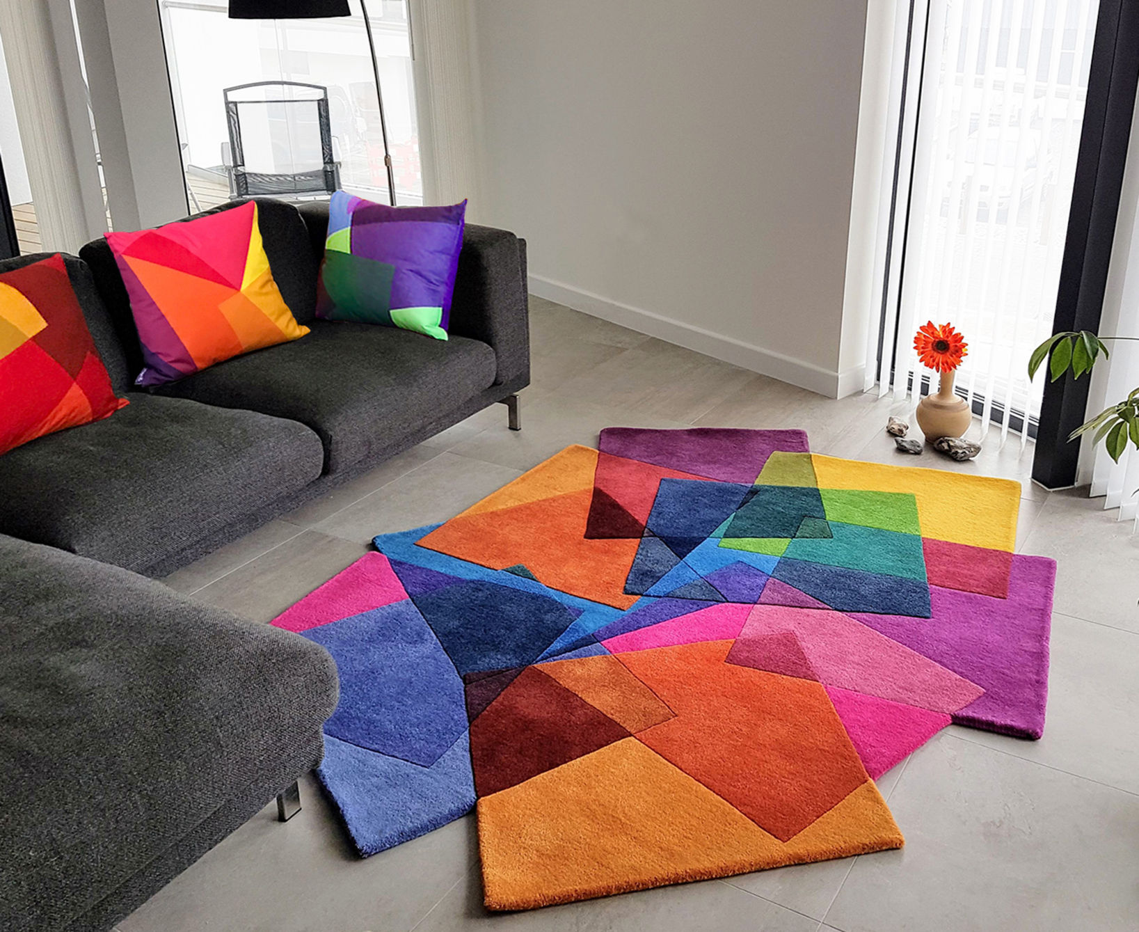 Vibrant Contemporary Rugs Sonya Winner Contemporary Rug Studio