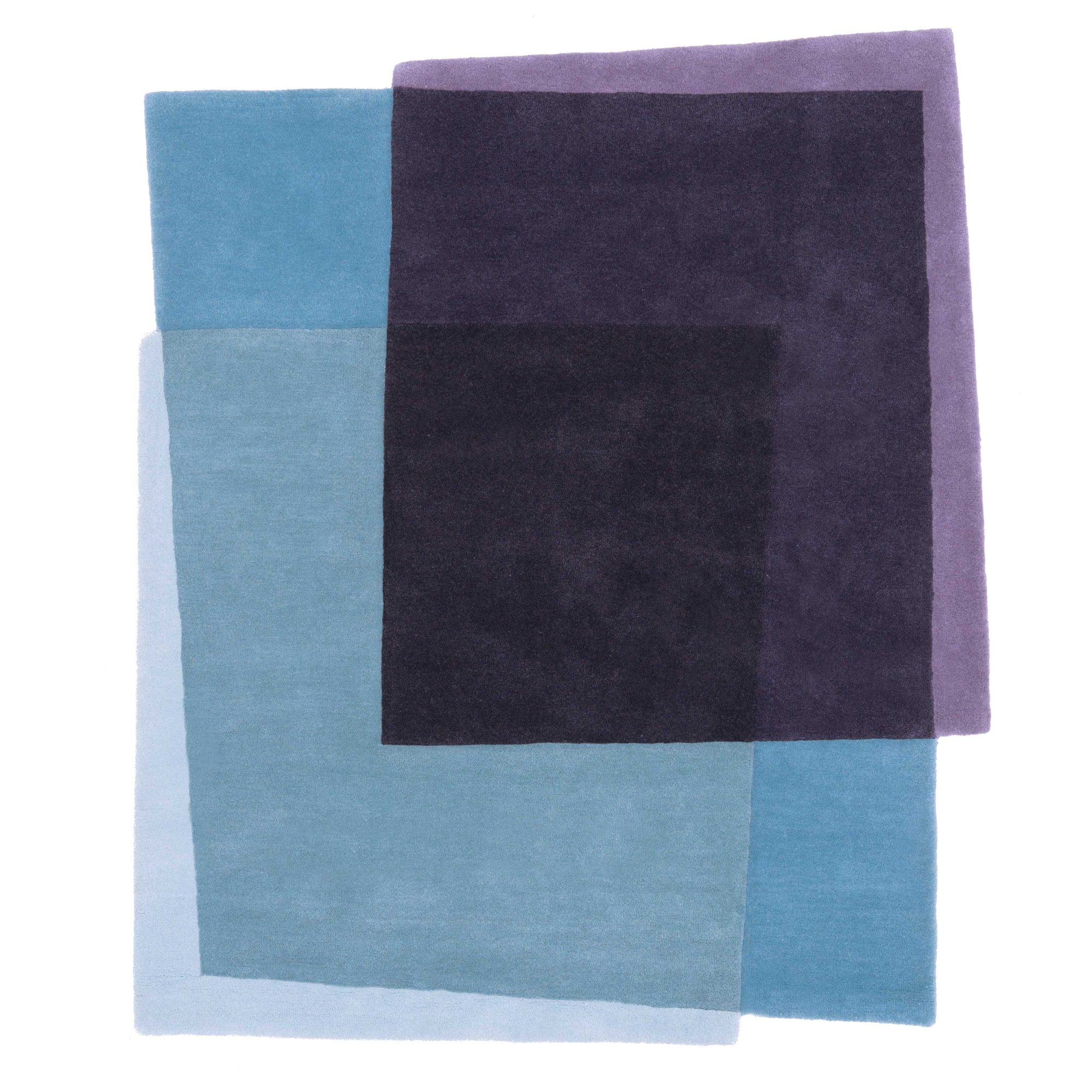 Contemporary Blue Area Rug Rectangles Sonya Winner Rug Studio
