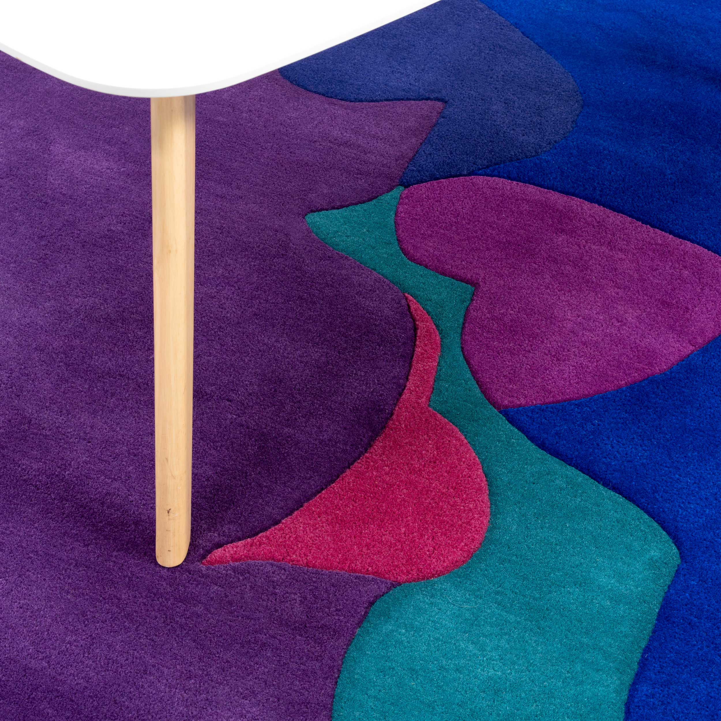 The Kiss Rug (Turquoise) Sonya Winner Vibrant Contemporary Rugs