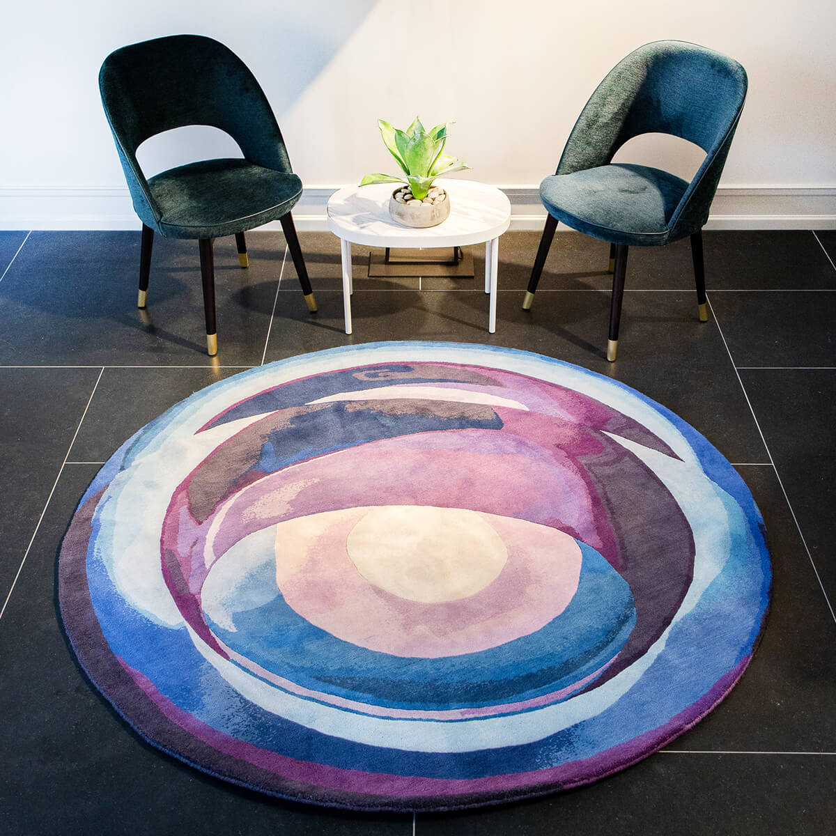 Purple Area Rug Echoes of Light Sonya Winner Rugs Studio
