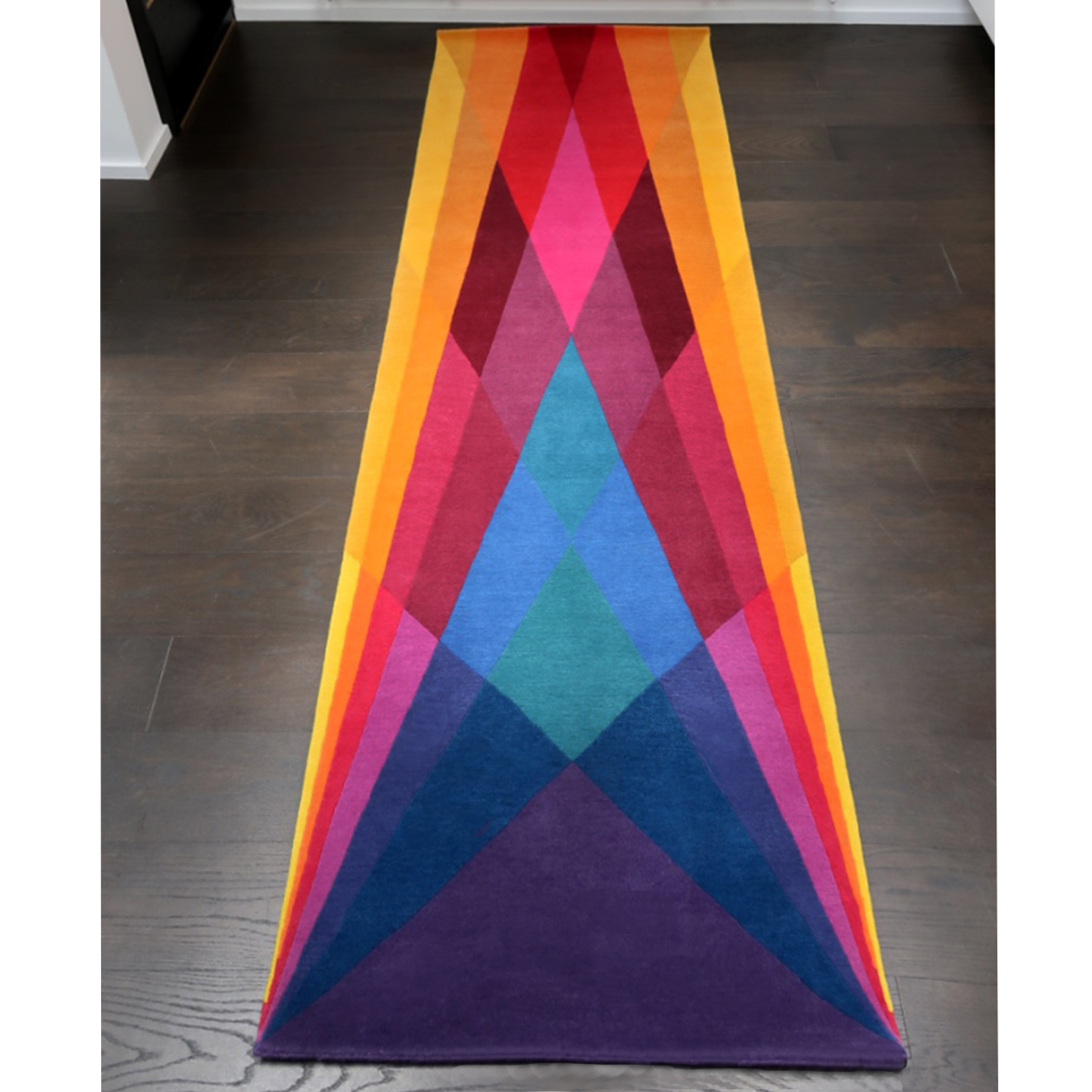 Multi Coloured Runner Rug Rainbow Sonya Winner Contemporary Rugs