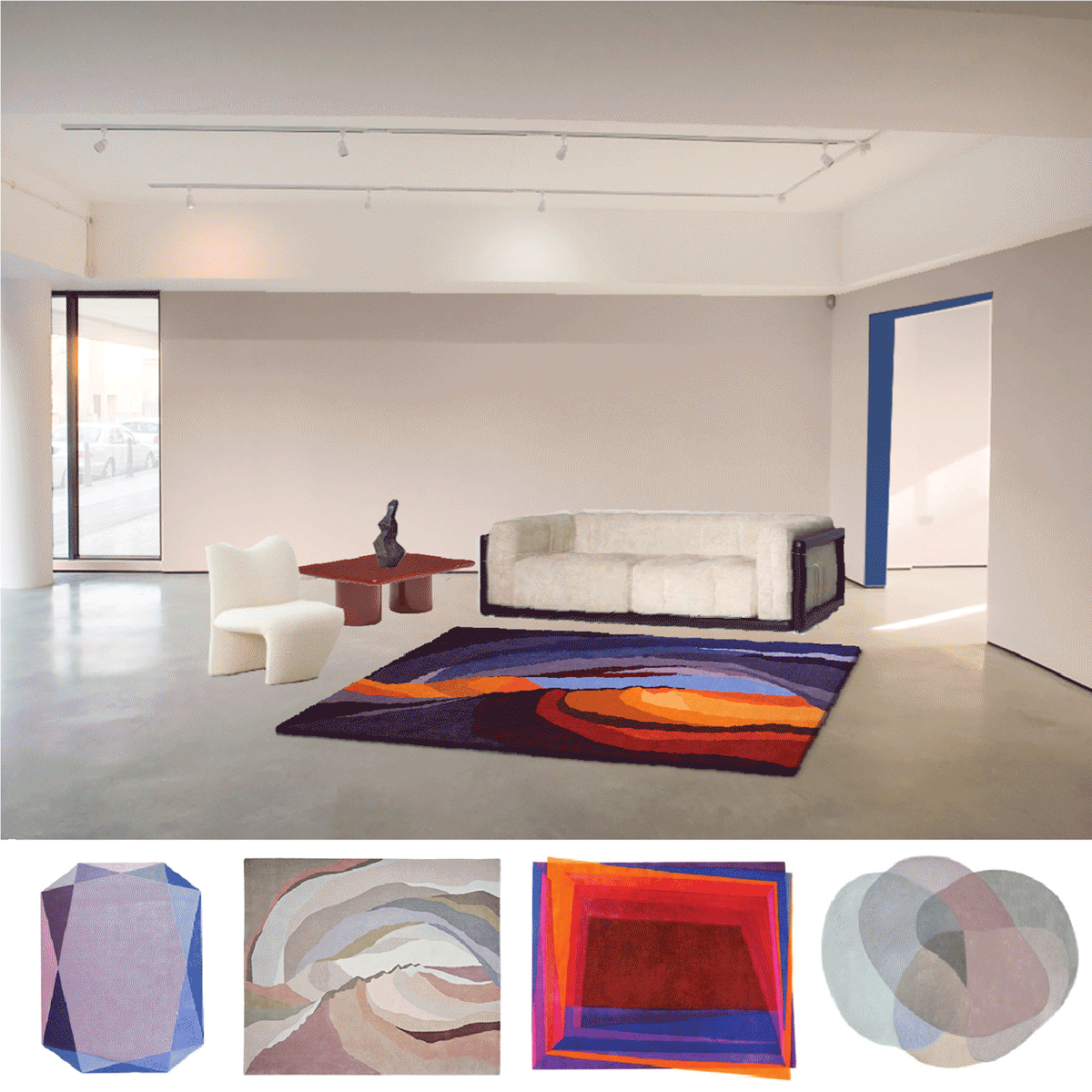 Choosing a wall paint colour Sonya Winner Vibrant Contemporary Rugs