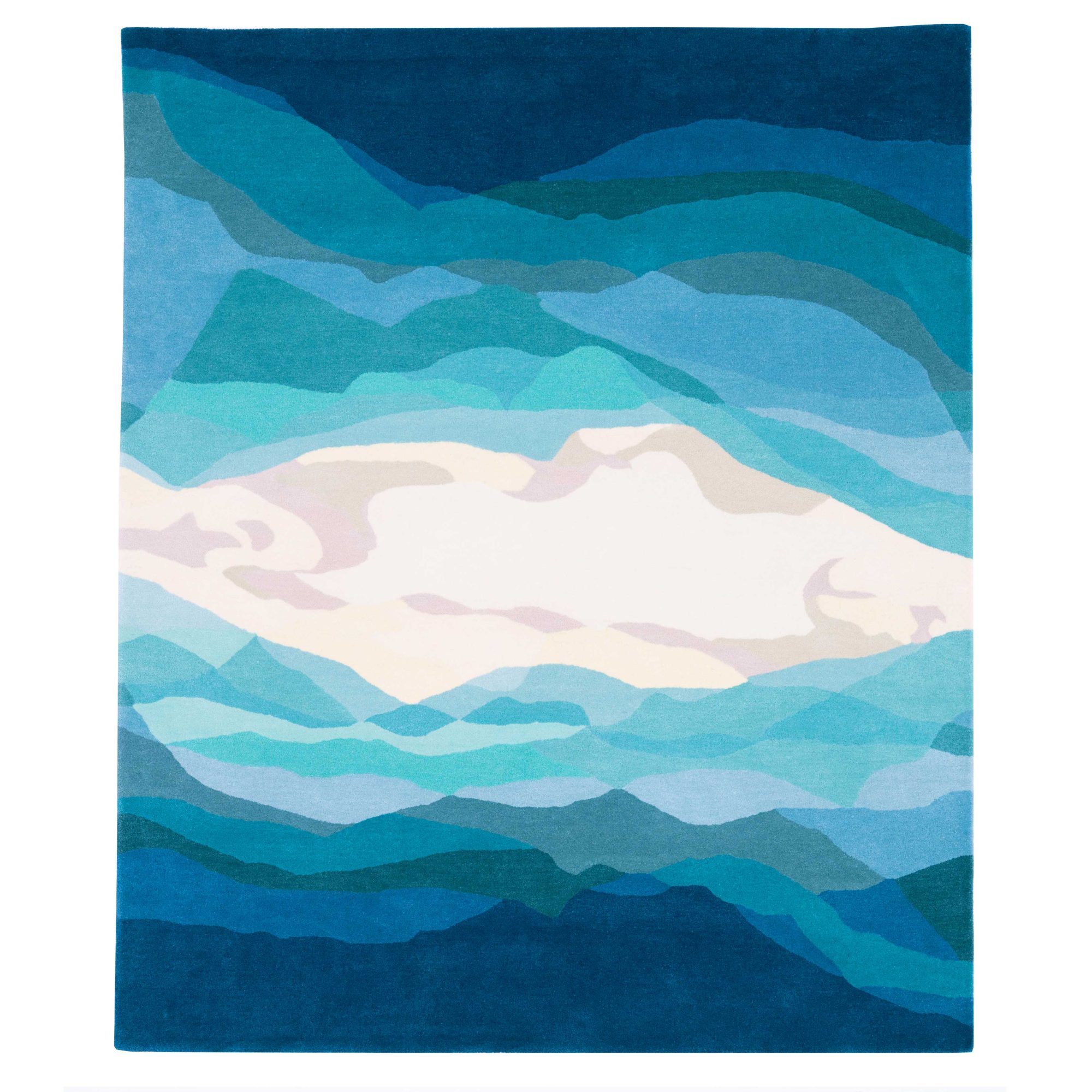 Teal Reflections Rug Sonya Winner Vibrant Contemporary Rugs