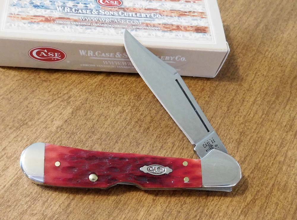 CASE RED JIGGED BONE CHROME VANADIUM KNIVES
