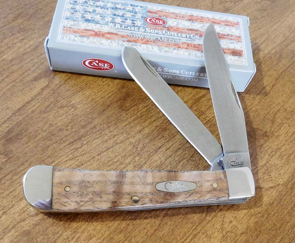 CASE NATURAL CURLY OAK HANDLE KN