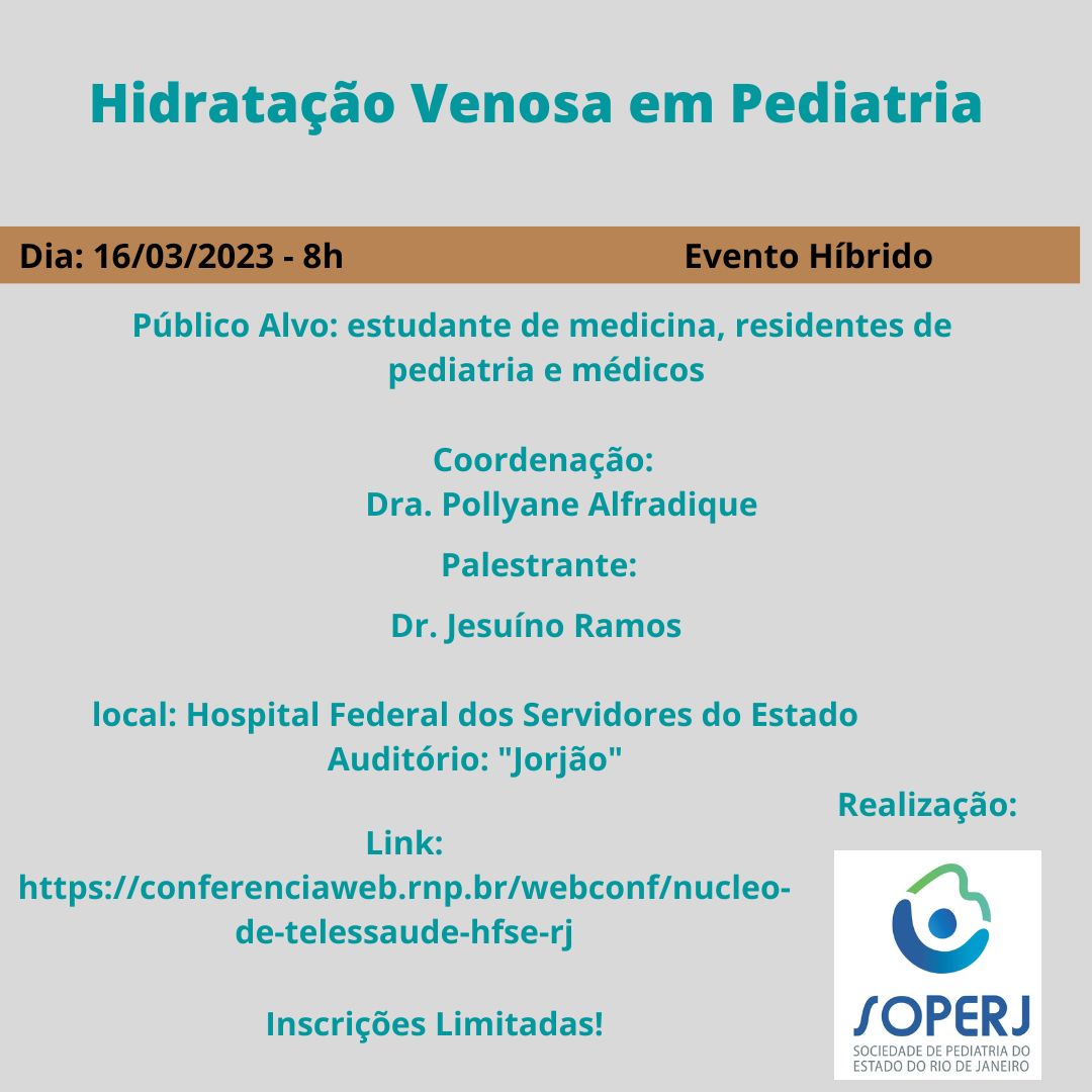 Hidratação Venosa em Pediatria SOPERJ