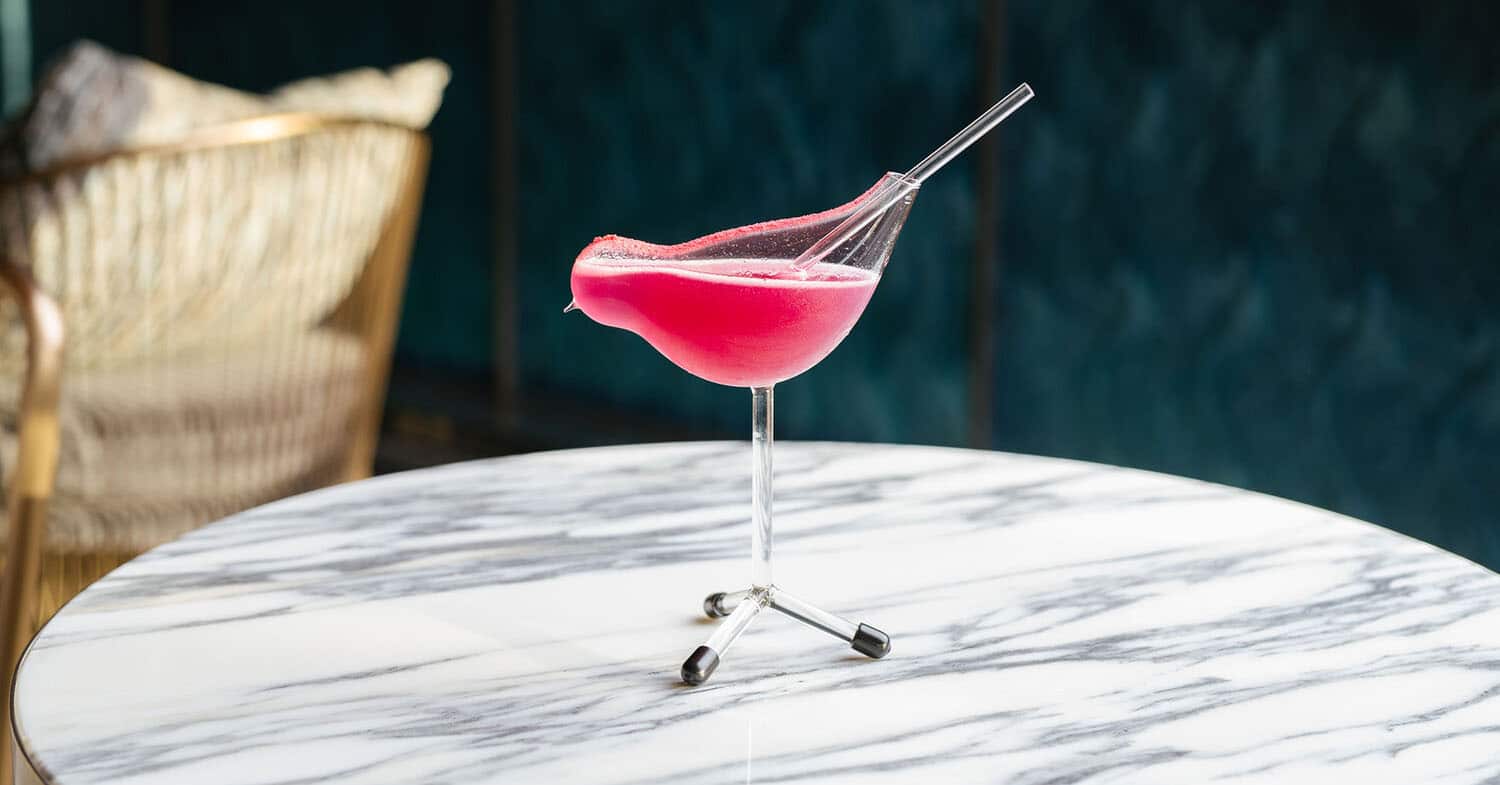 Delicious Signature Cocktails At Songbird Rooftop Bar RitzCarlton