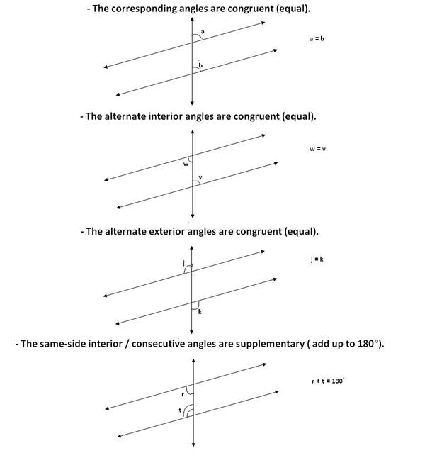 Angles Formed By A Transversal