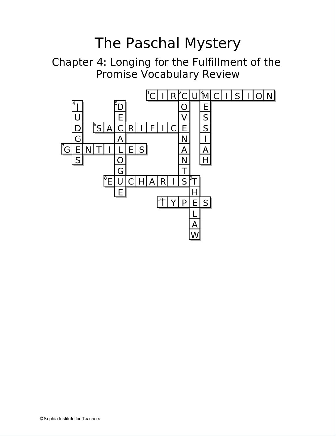 Vocabulary Review Answer Key | HSC3U2Ch4VRAK - Sophia Teachers