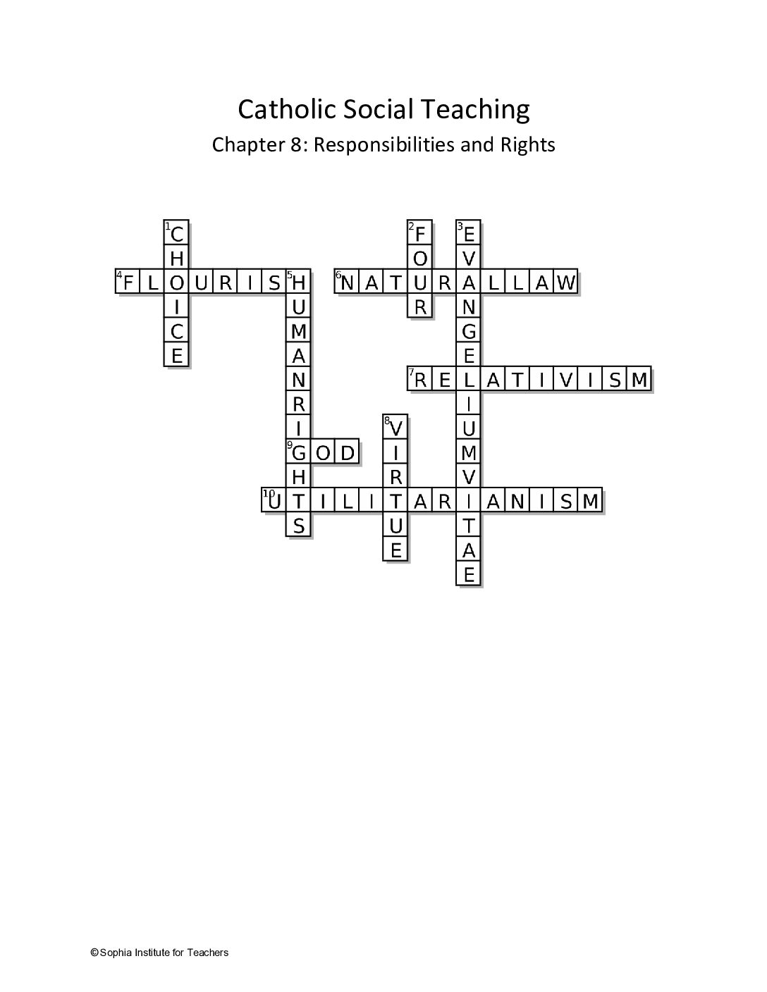 Vocabulary Review Answer Key | HSCCU3Ch8VRAK - Sophia Teachers